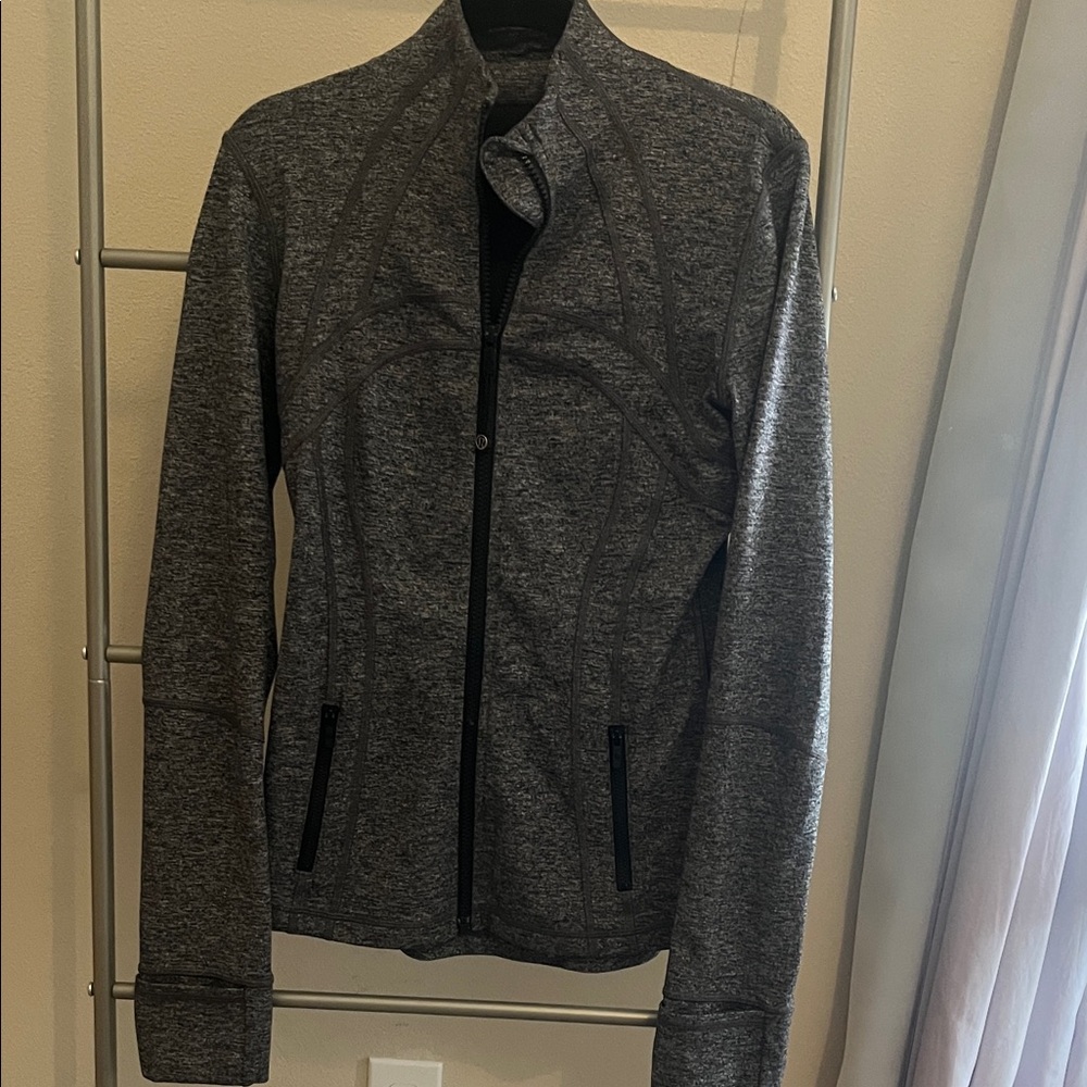 lululemon athletica Dark Heather Gray Full-Zip Bomber Jacket